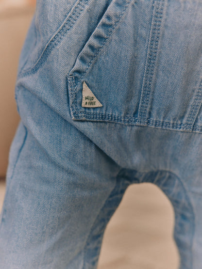 Blue Baby Denim Dungarees and Bodysuit Set (0mths-2yrs)