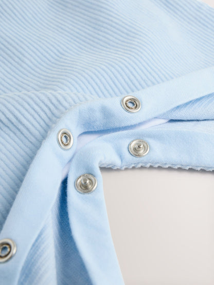 Blue Bear Cord Dungarees and Bodysuit Baby Set (0mths-2yrs)