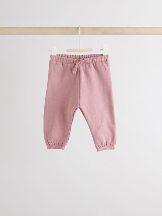 Cream/Pink Baby Sweatshirt & Joggers 6 Piece Set (0mths-2yrs) image 3
