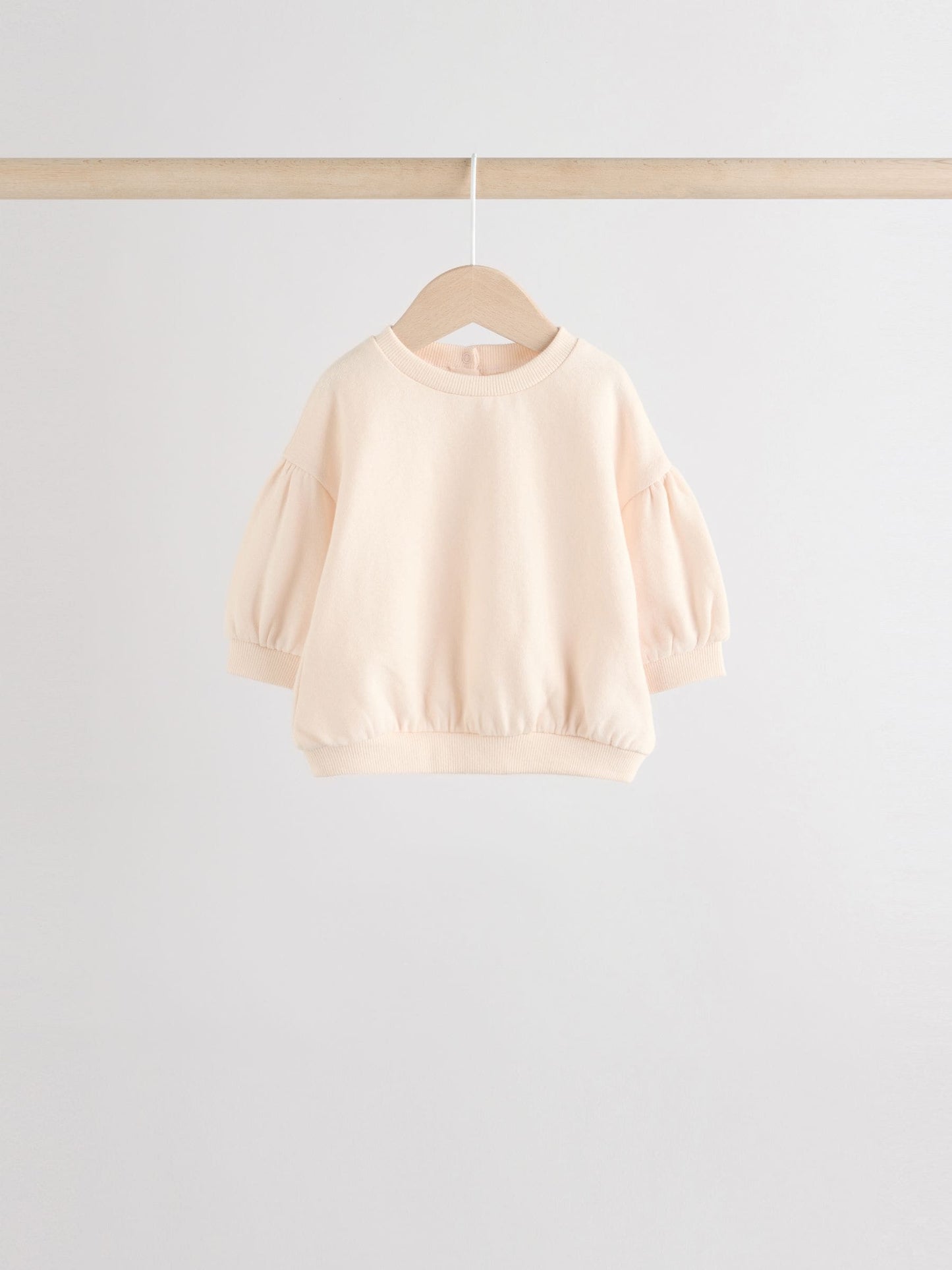 Cream/Pink Baby Sweatshirt & Joggers 6 Piece Set (0mths-2yrs) image 3