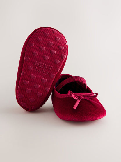 Red Baby Ballet Shoes (0-18mths)