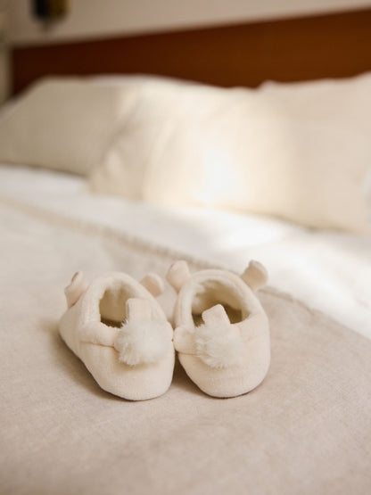 Cream Bunny Baby Slip-On Shoes (0-18mths) image 4