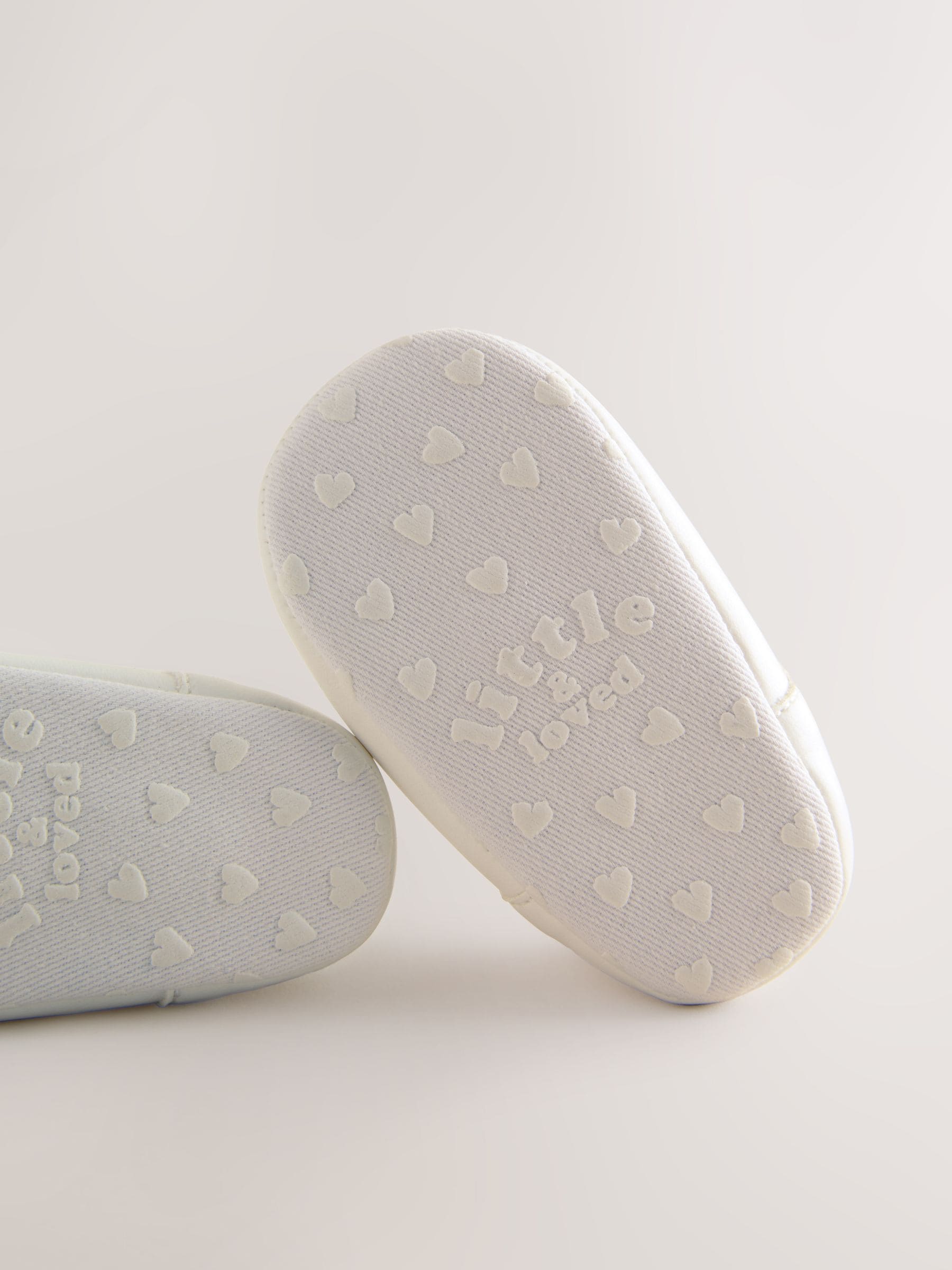 White Mary Jane Baby Shoes (0-24mths) image 5