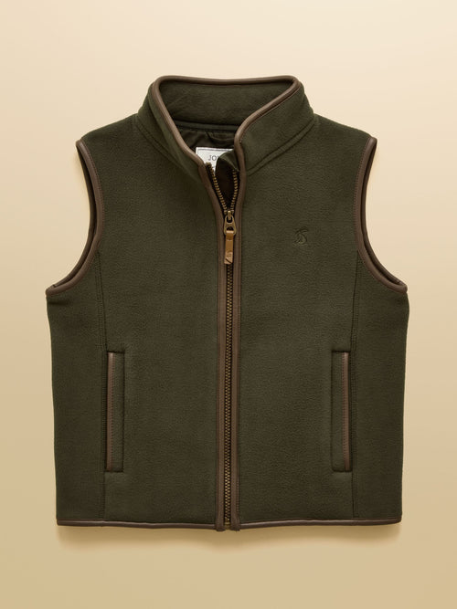 Dsiney Kidz - Joules Kids' Heritage Dark Green Fleece Gilet image 1