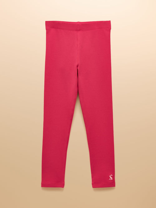 Joules Girls' Deedee Pink Jersey Leggings image 1