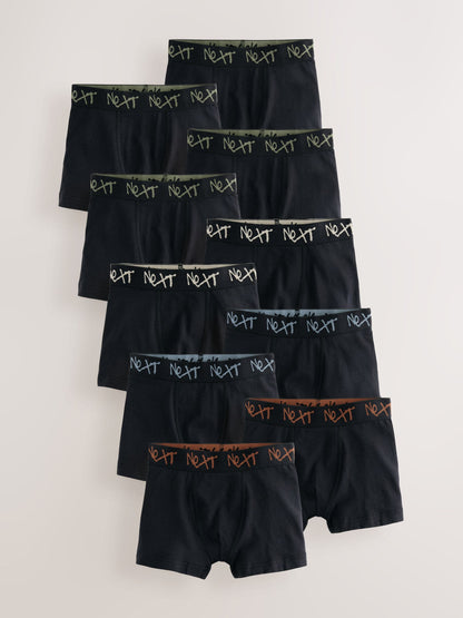 Dsiney Kidz - Black with Grafitti Next Waistband Trunks 10 Pack (1.5-16yrs) image 1
