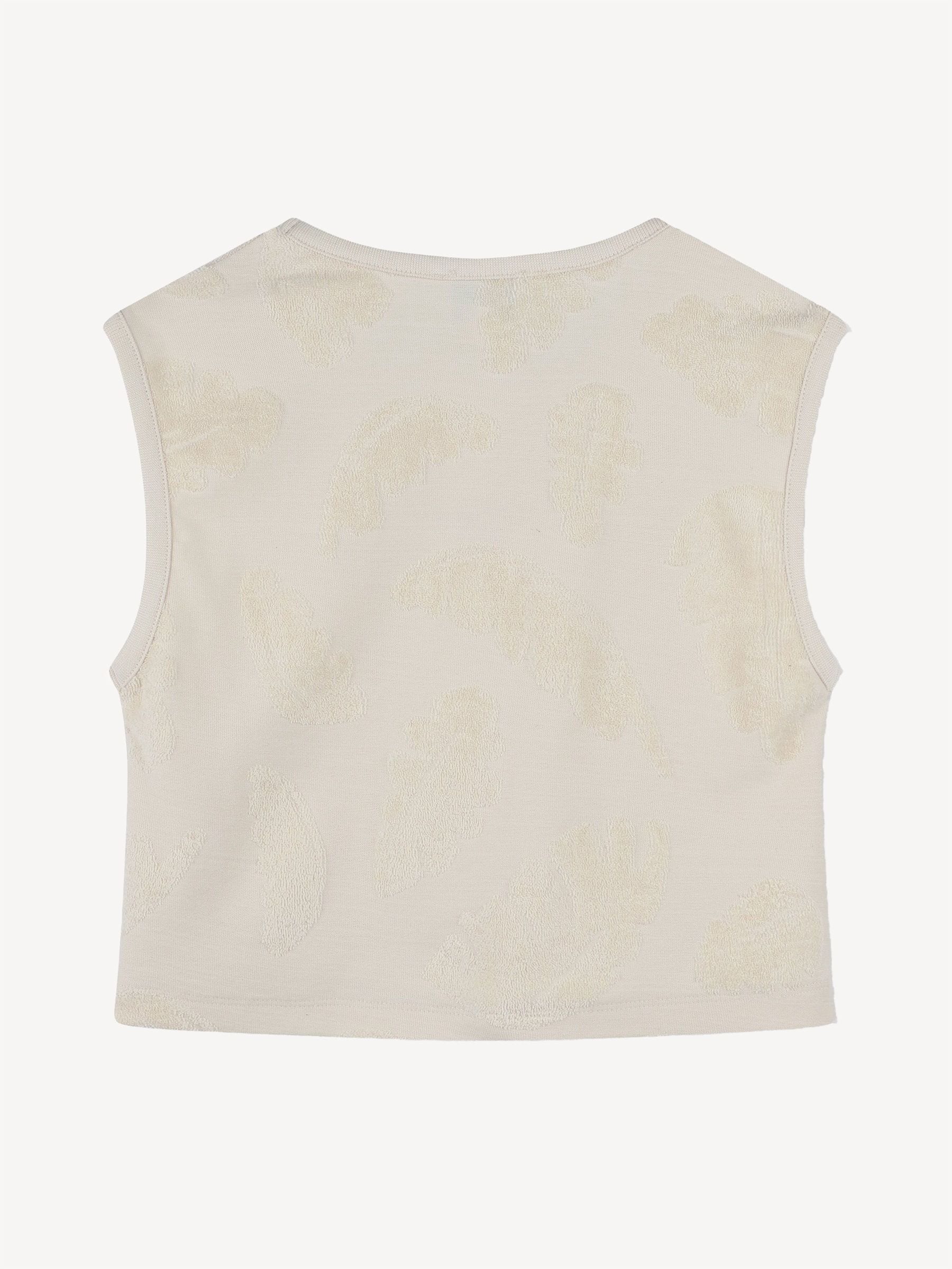 KENZO KIDS Natural Logo Palm Tree Tank Top And Shorts Set image 2
