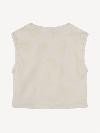 KENZO KIDS Natural Logo Palm Tree Tank Top And Shorts Set image 2