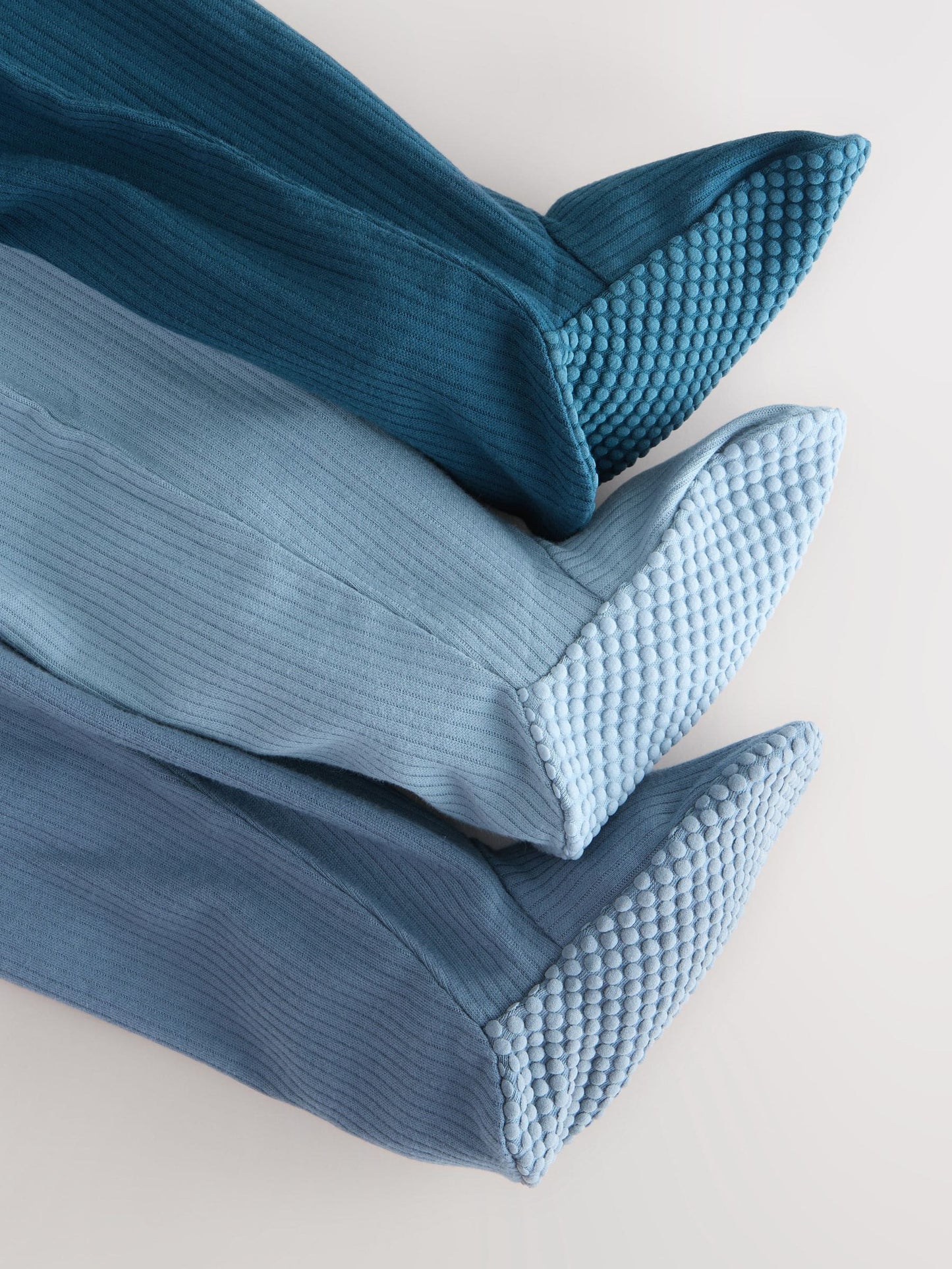 Blue 3 Pack Baby Two Way Zip Sleepsuits (0-2yrs)