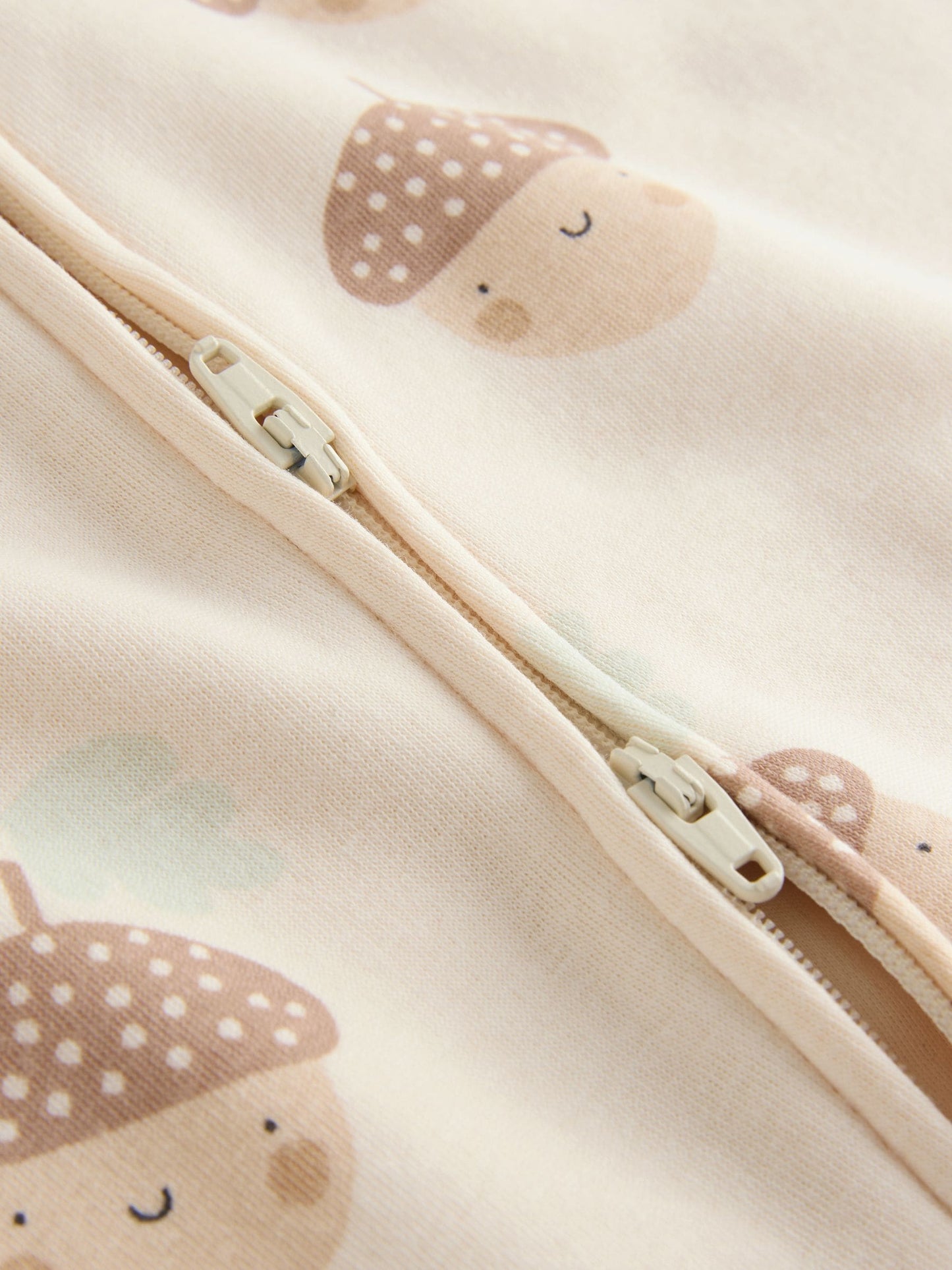 Neutral Baby Two Way Zip Fleece Lined Sleepsuit image 4