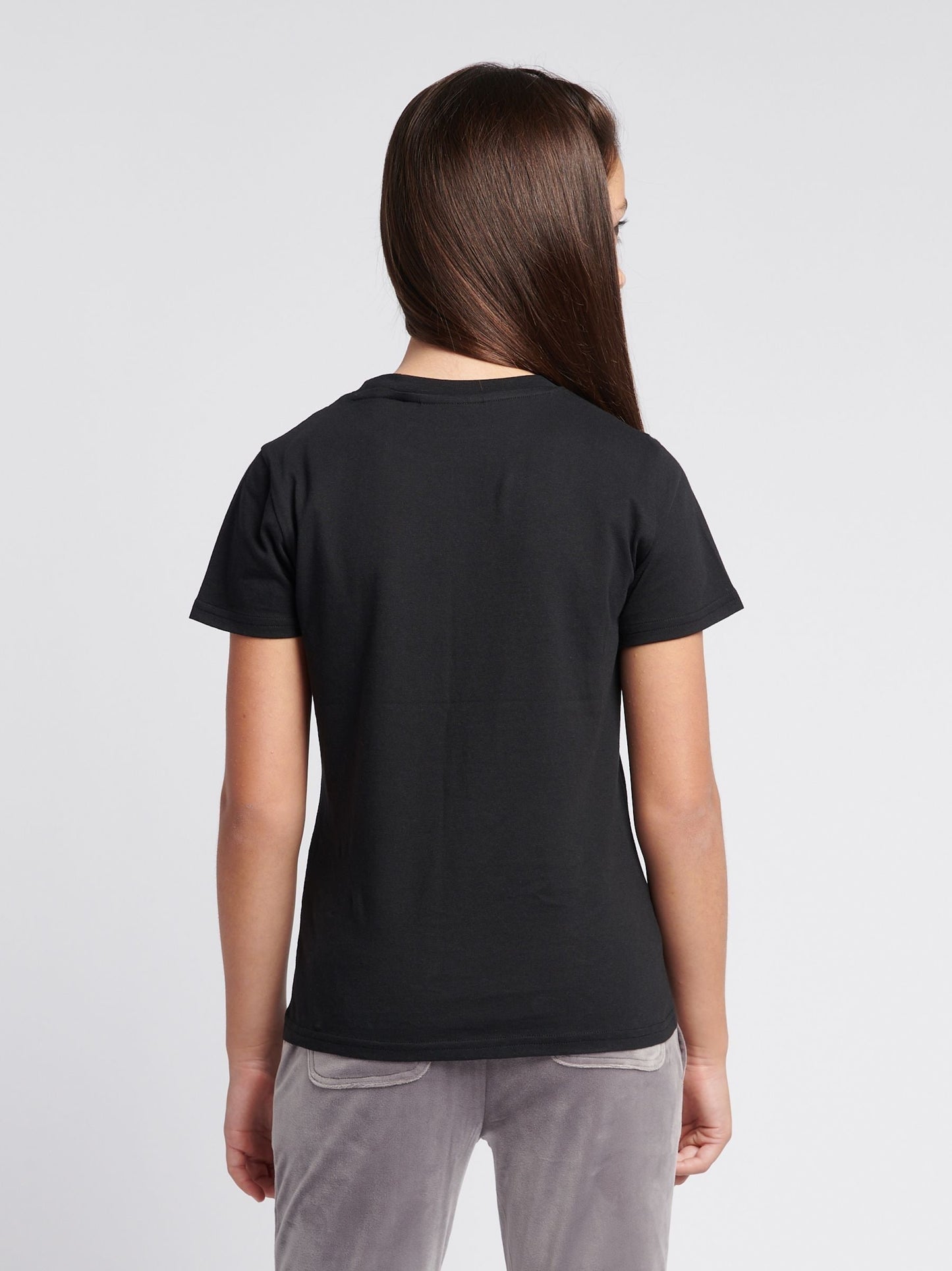 Dsiney Kidz - Juicy Couture Black Fitted Diamante T-Shirt image 3