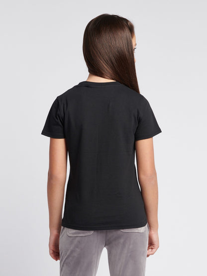 Dsiney Kidz - Juicy Couture Black Fitted Diamante T-Shirt image 3