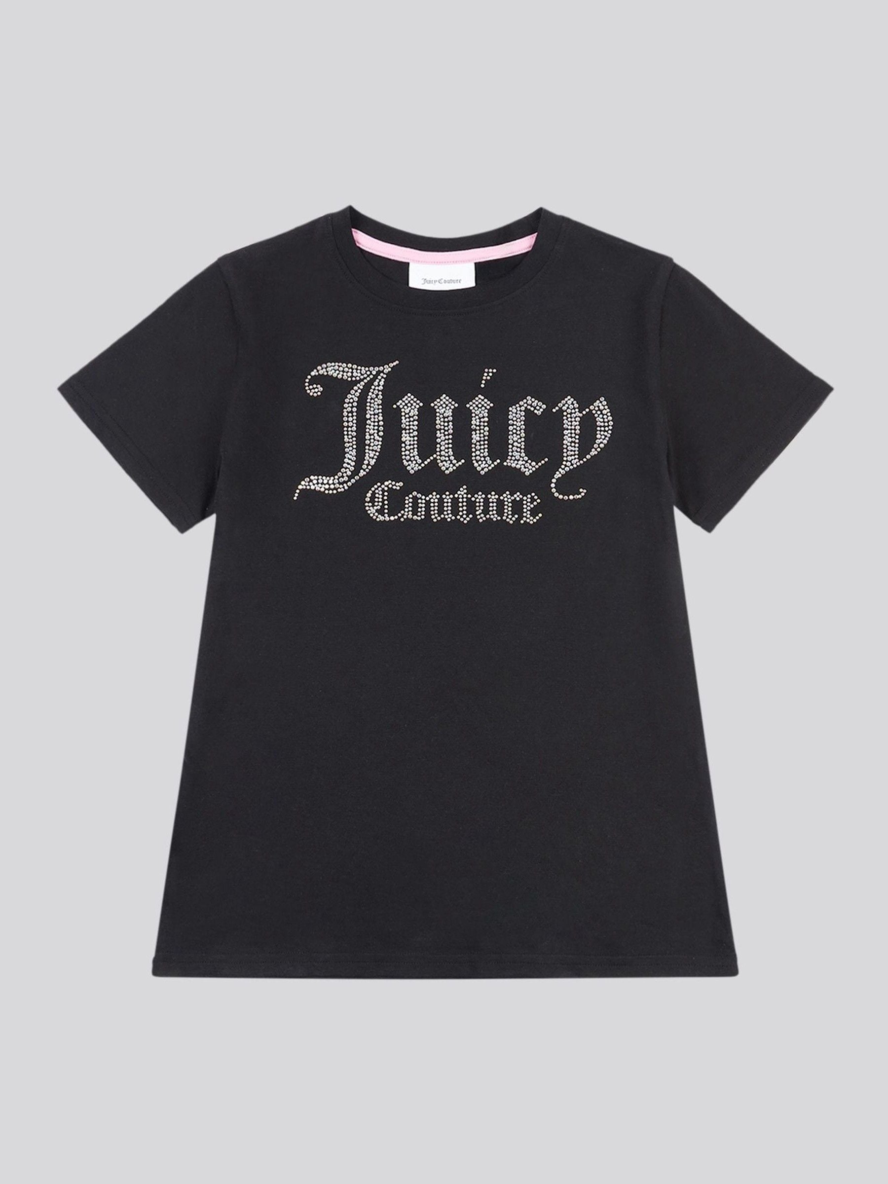 Dsiney Kidz - Juicy Couture Black Fitted Diamante T-Shirt image 5