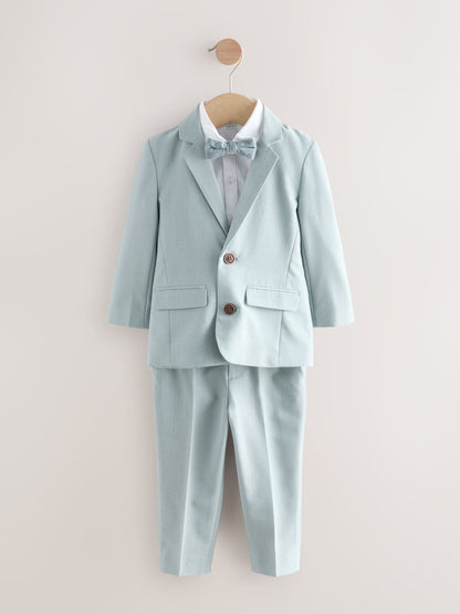 Dsiney Kidz - Blue Blazer, Shirt & Trouser Set Blazer Shirt Trousers and Bow Tie Set (3mths-12yrs) image 5