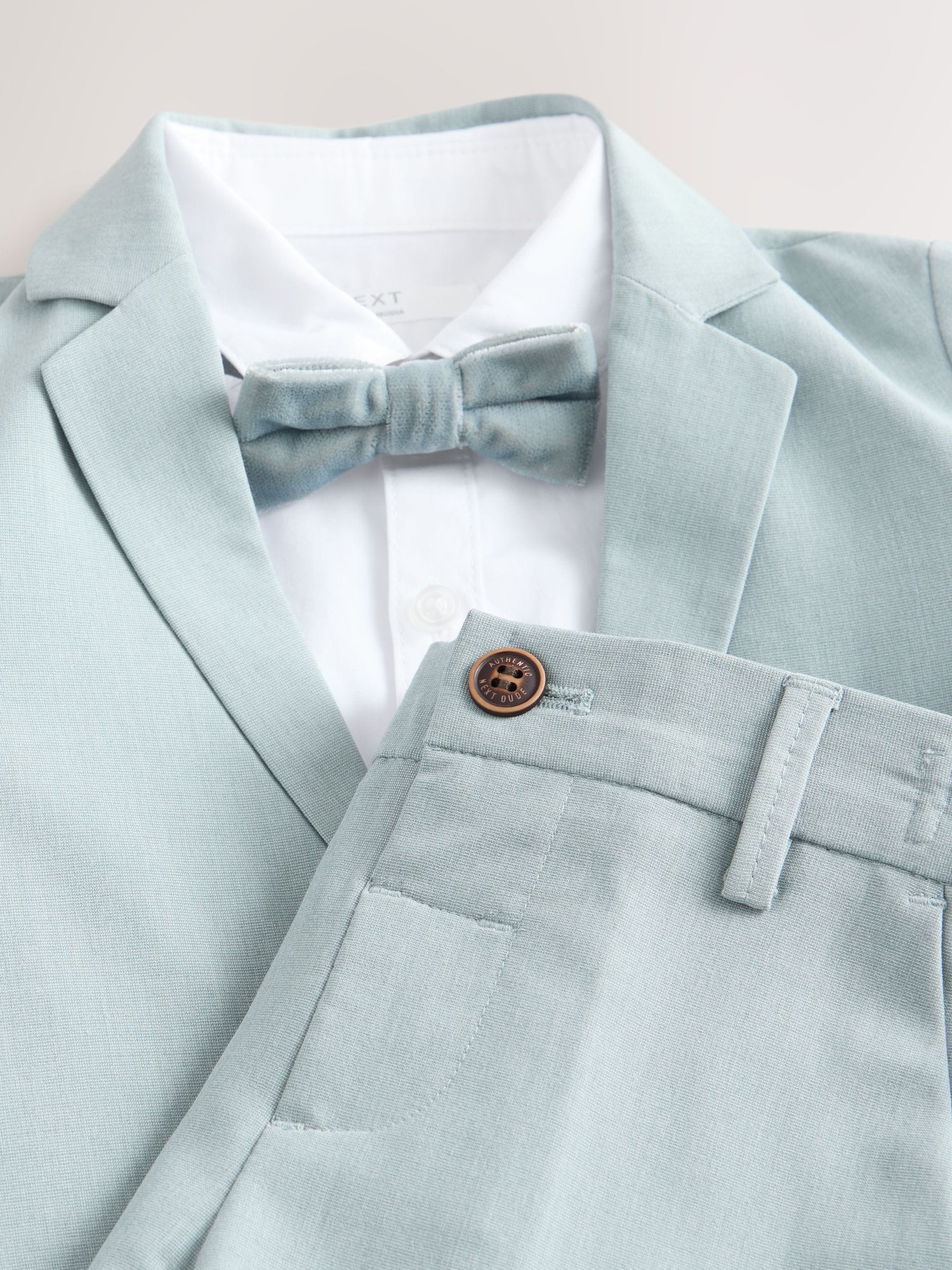 Dsiney Kidz - Blue Blazer, Shirt & Trouser Set Blazer Shirt Trousers and Bow Tie Set (3mths-12yrs) image 8