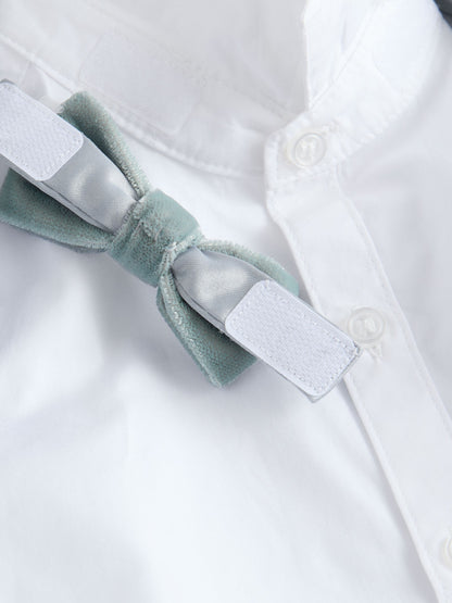 Dsiney Kidz - Blue Blazer, Shirt & Trouser Set Blazer Shirt Trousers and Bow Tie Set (3mths-12yrs) image 9