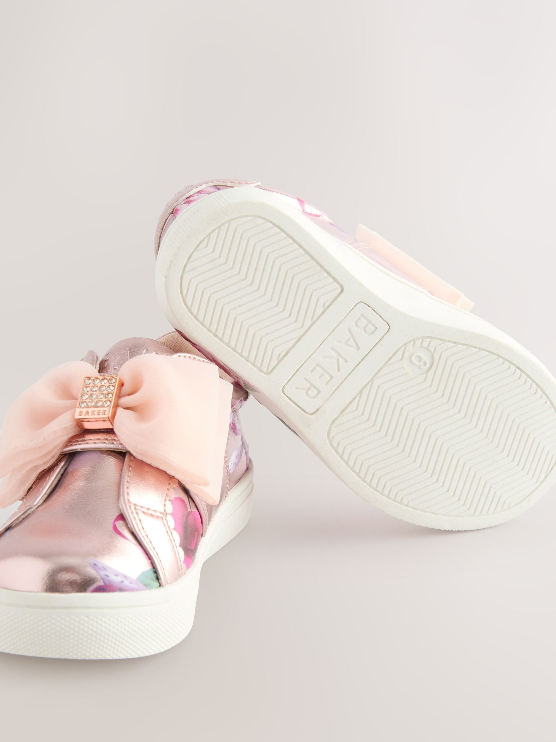 Baker by Ted Baker Girls Organza Corsage Trainers image 3