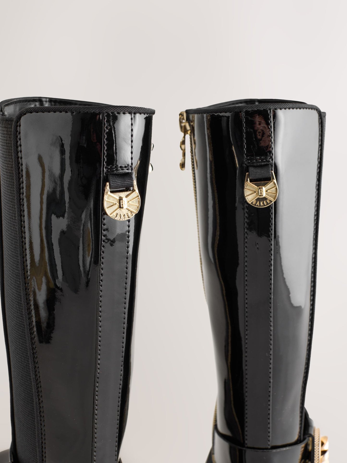 Baker by Ted Baker Girls Tall Knee High Boots with Bow Charm image 4