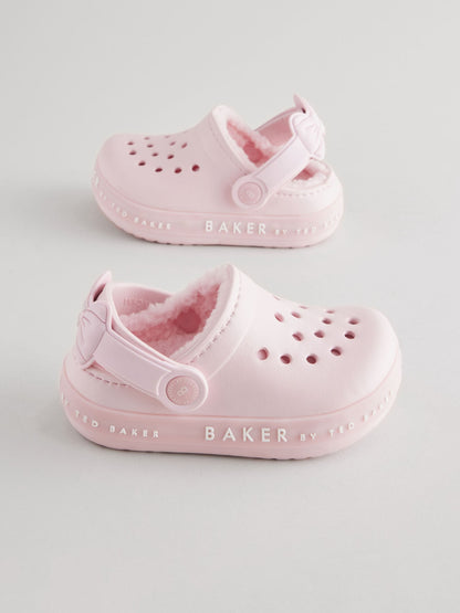 Baker by Ted Baker Girls Borg Lined Clog Slippers