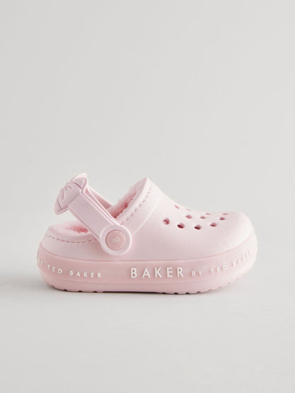 Baker by Ted Baker Girls Borg Lined Clog Slippers