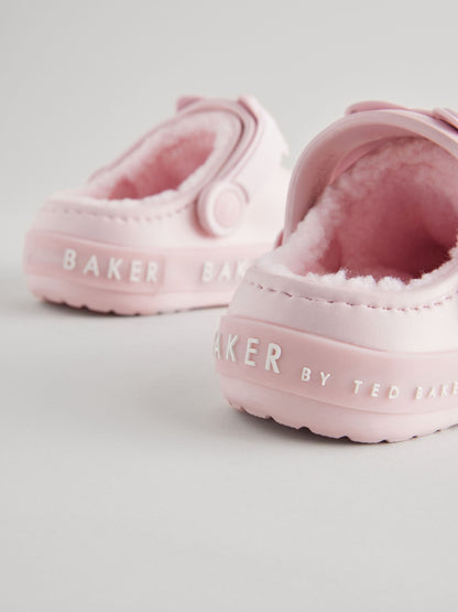 Baker by Ted Baker Girls Borg Lined Clog Slippers