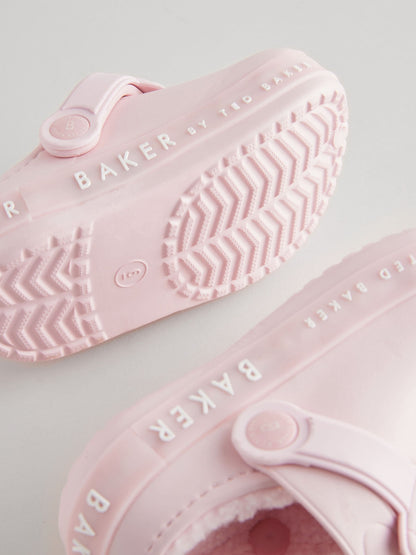 Baker by Ted Baker Girls Borg Lined Clog Slippers