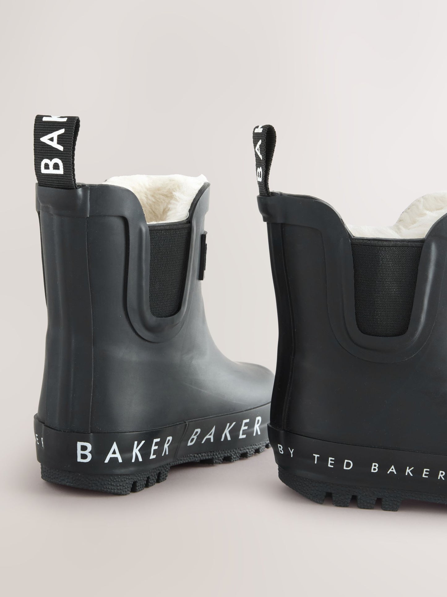 Baker by Ted Baker Boys Faux Fur Lined Welly Boots image 5
