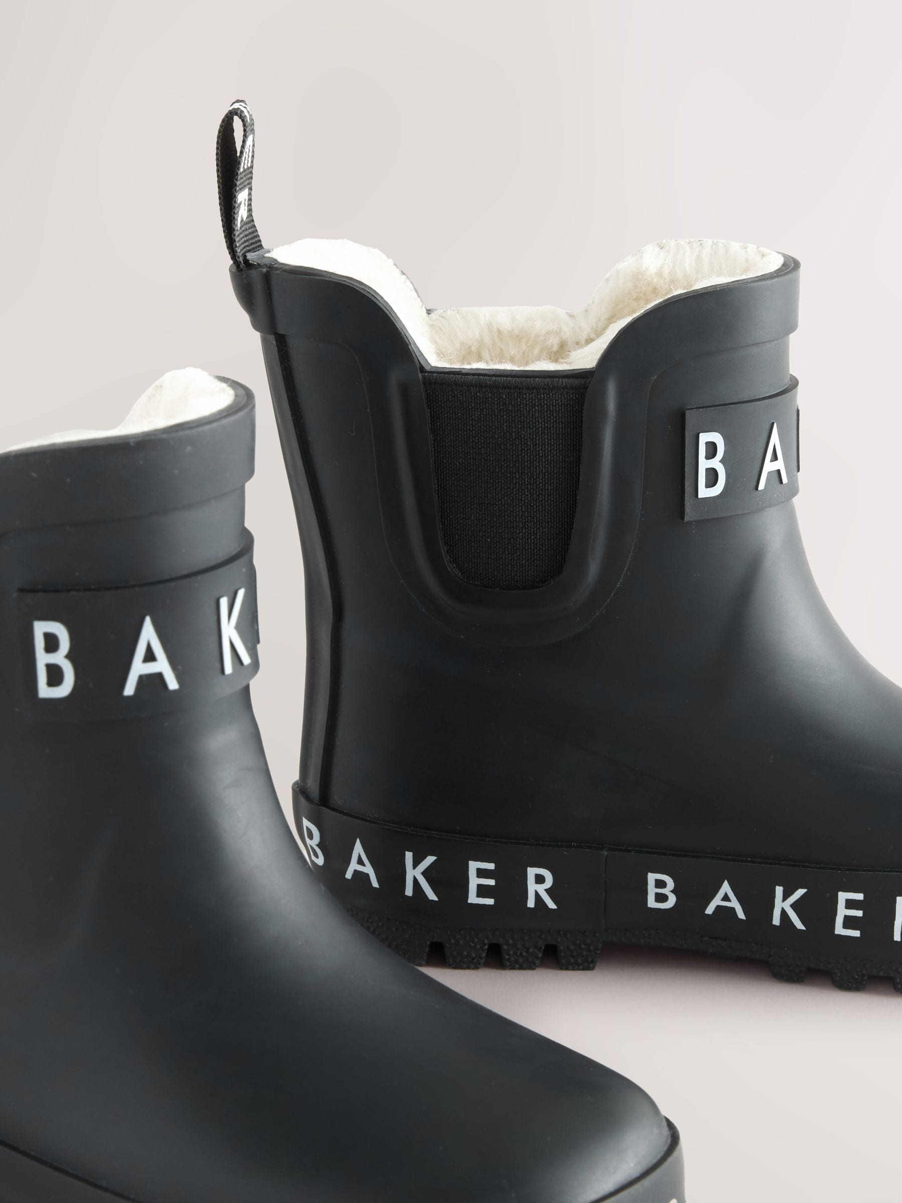 Baker by Ted Baker Boys Faux Fur Lined Welly Boots image 7
