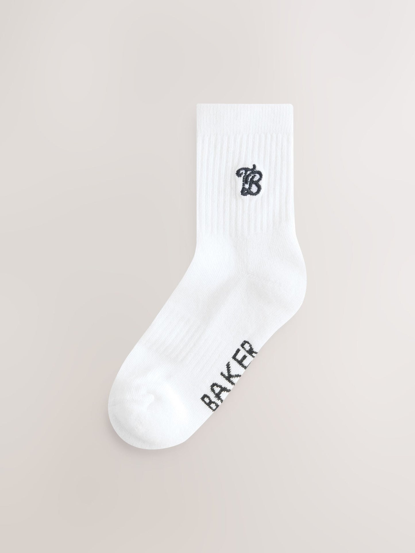 Baker by Ted Baker 2 Pack Boys Embroidered Logo Cushioned Sole Socks image 2