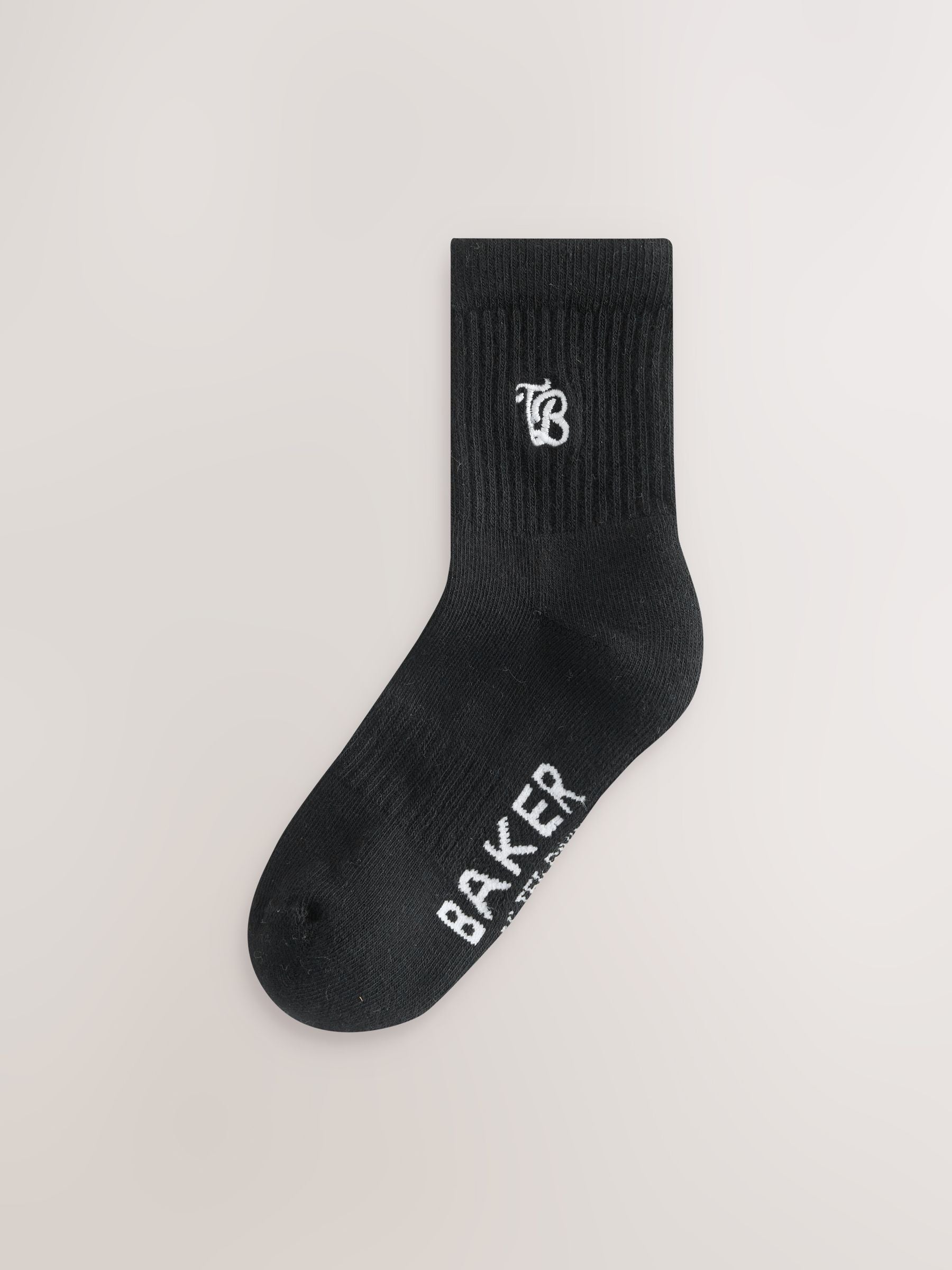 Baker by Ted Baker 2 Pack Boys Embroidered Logo Cushioned Sole Socks image 3