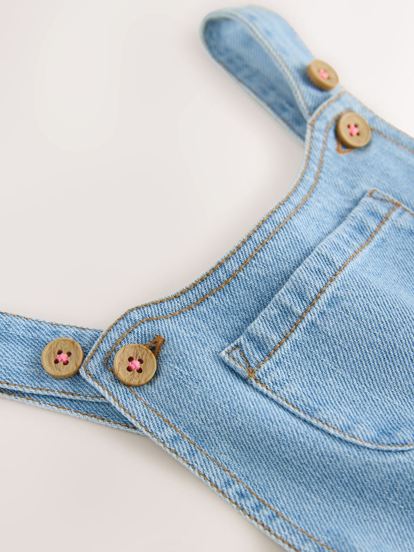 Denim Long Leg Dungarees (3mths-8yrs)