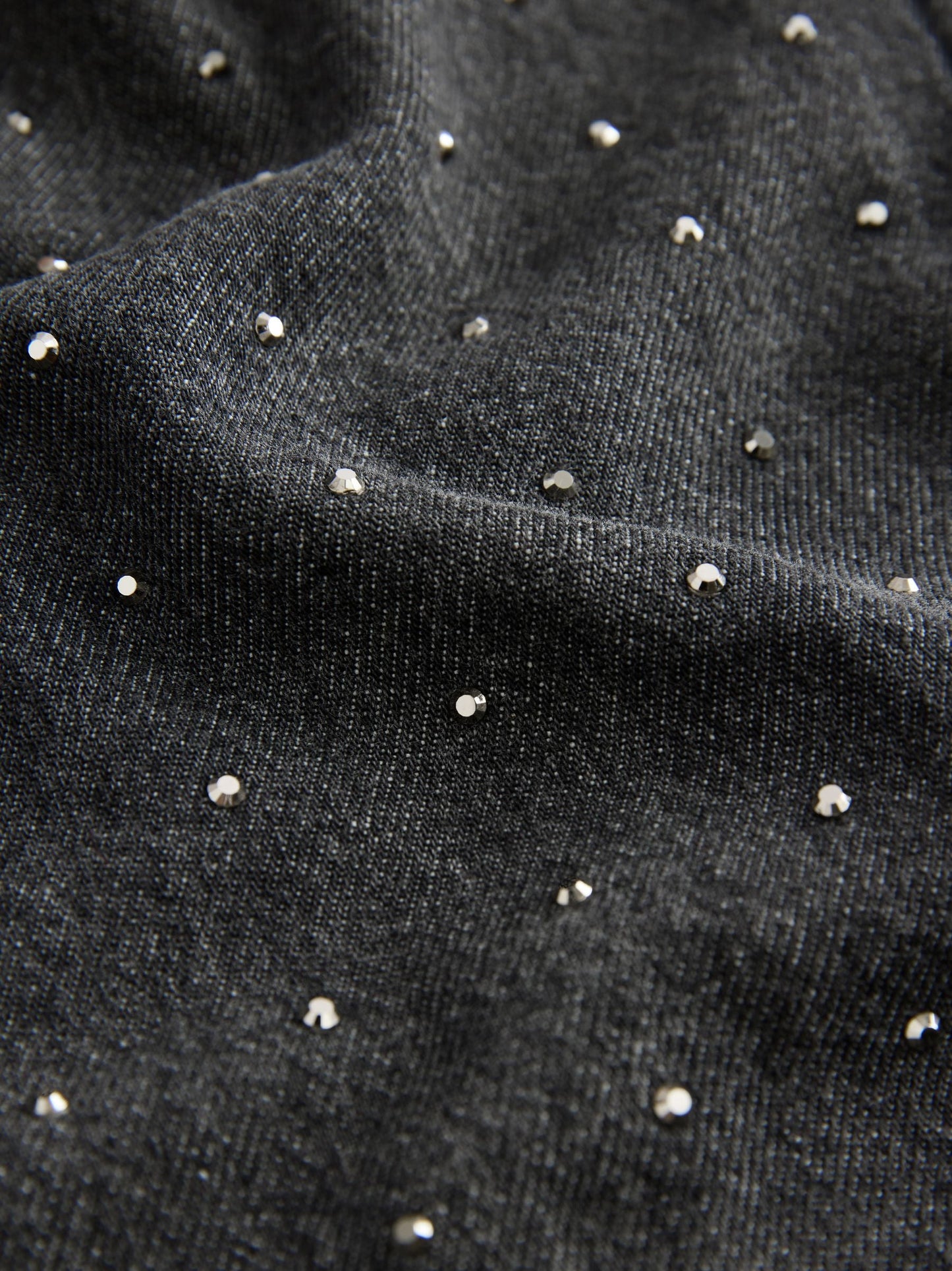 Washed Black Denim Diamante Shirt Dress (3-16yrs)