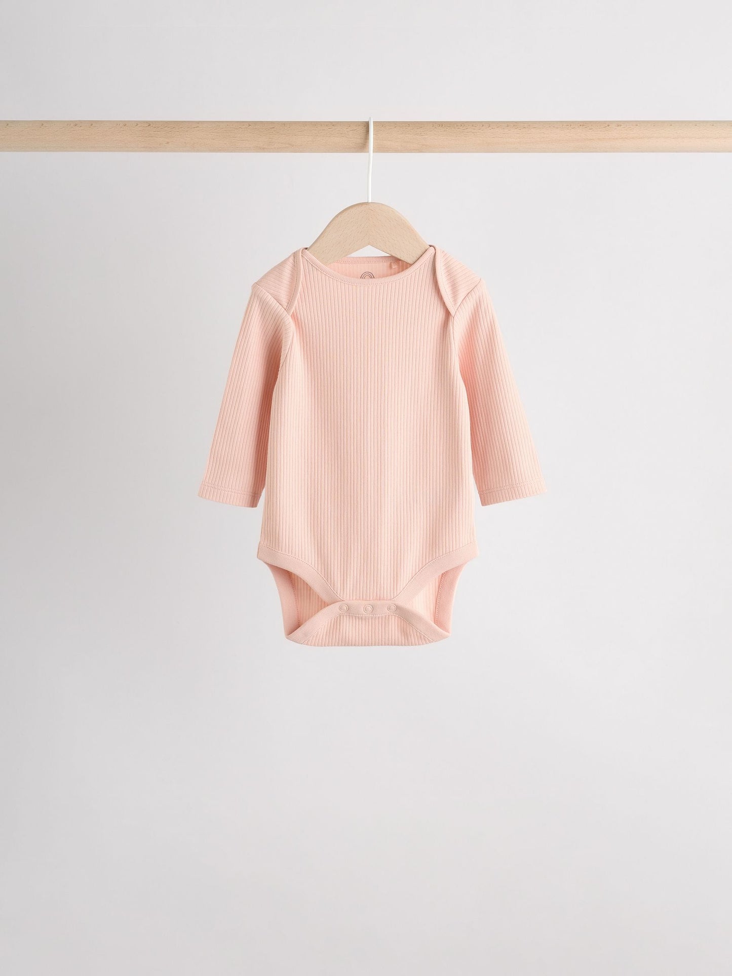 Pink 5 Pack Long Sleeve Baby Bodysuits image 6