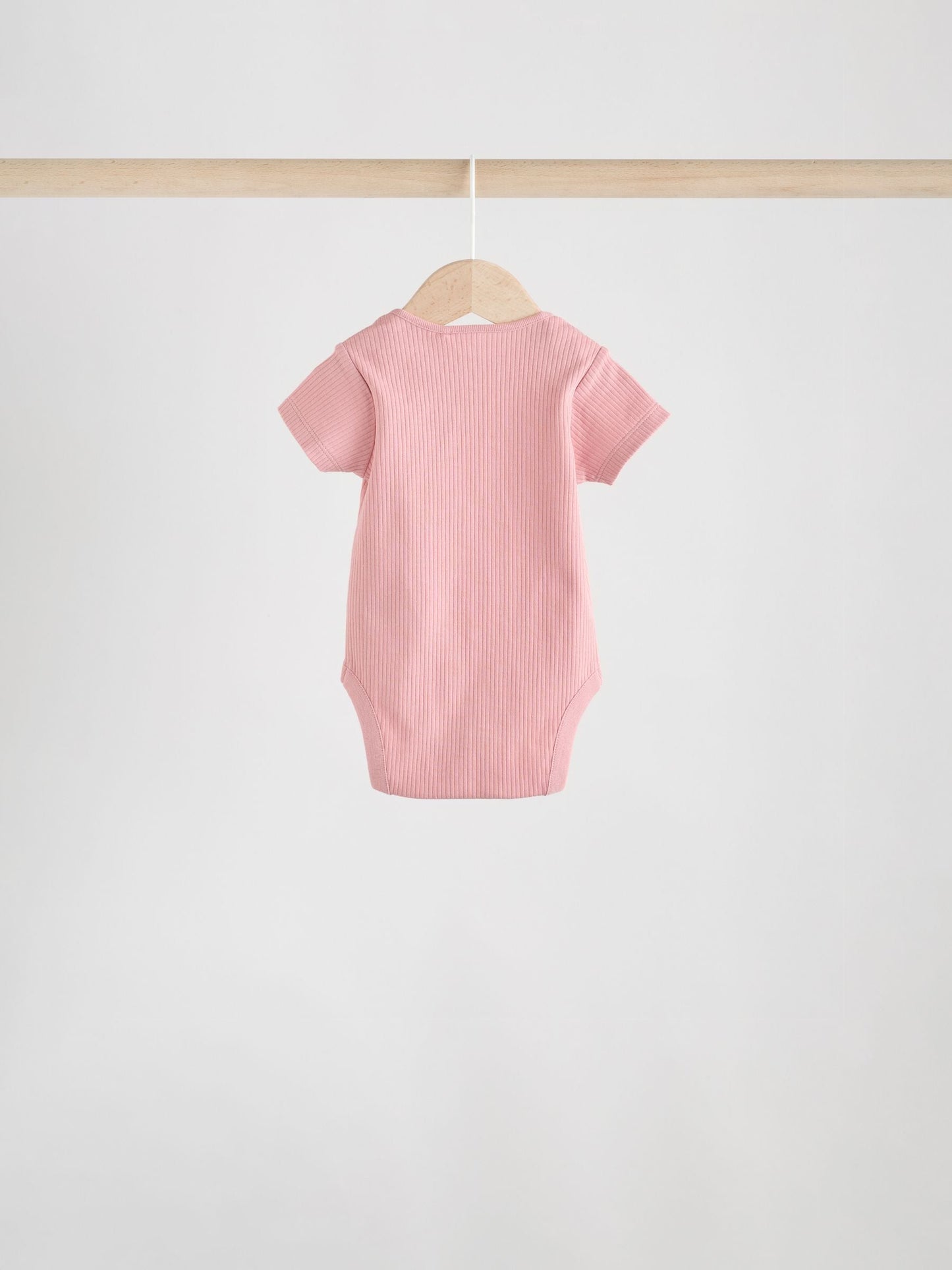 Pink 5 Pack Short Sleeve Baby Bodysuits image 4
