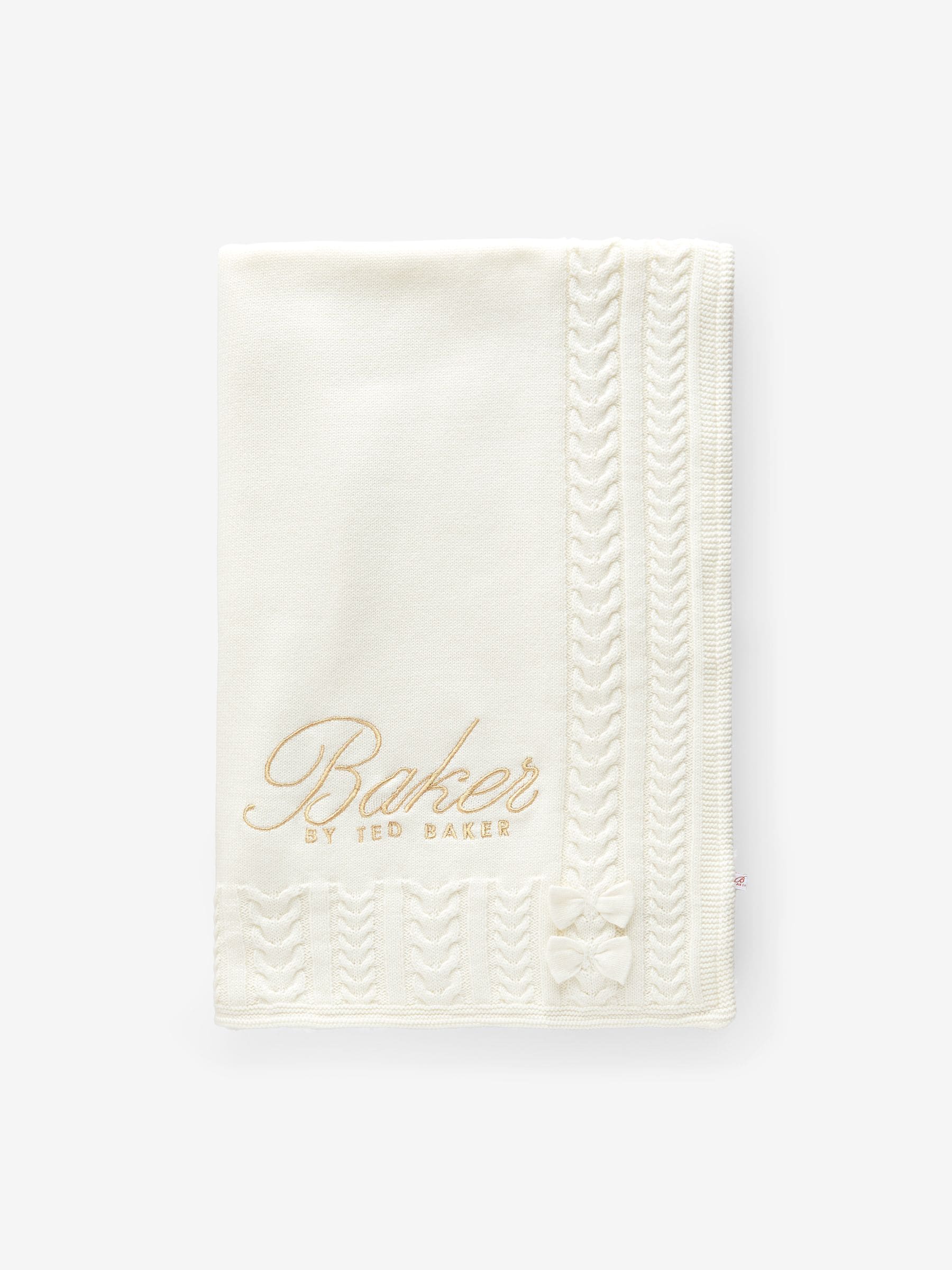 Baker by Ted Baker Cable Knit Fleece Blanket image 1