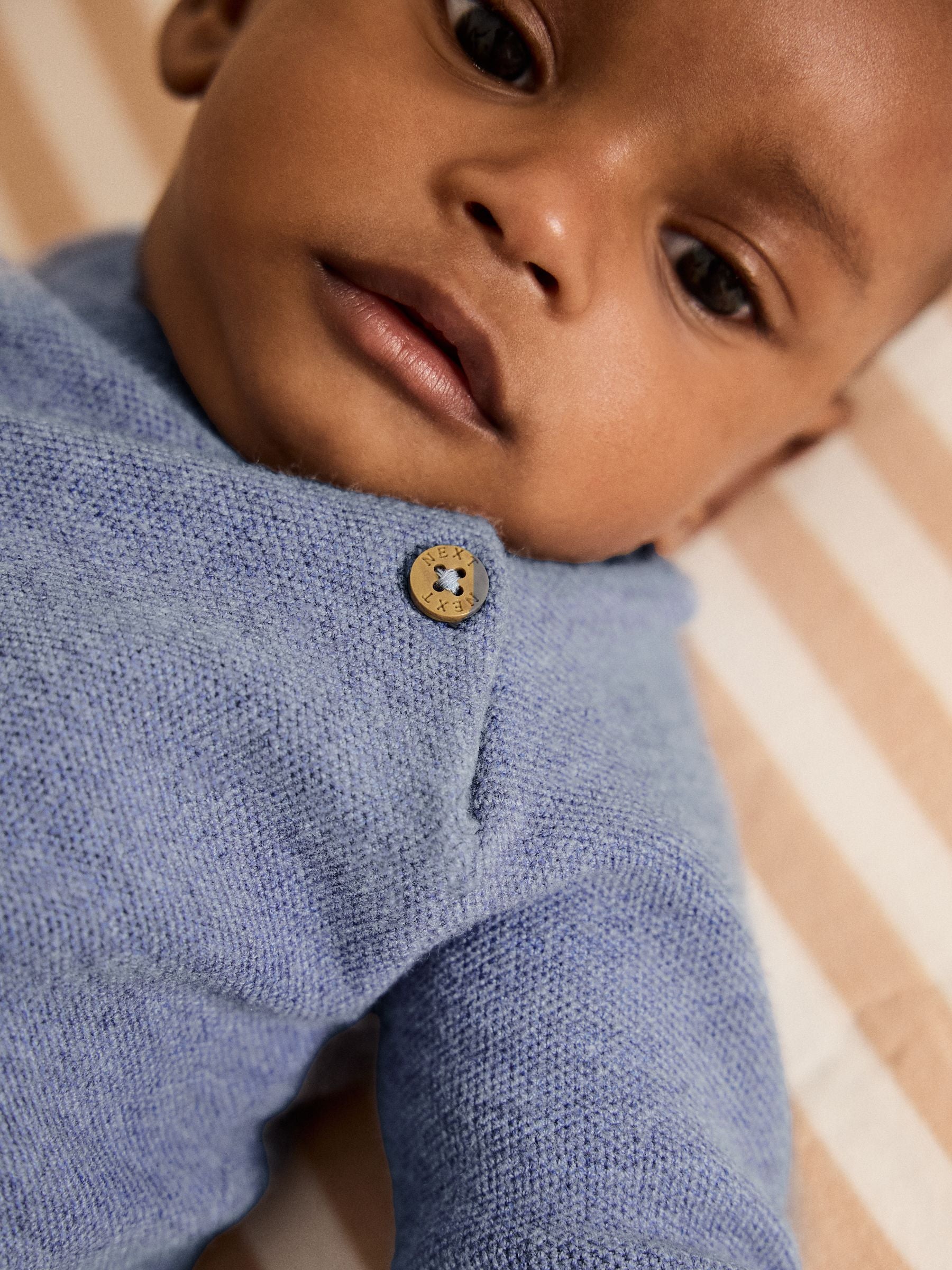 Blue Baby Knitted Jumper and Leggings Set (0mths-2yrs) image 5