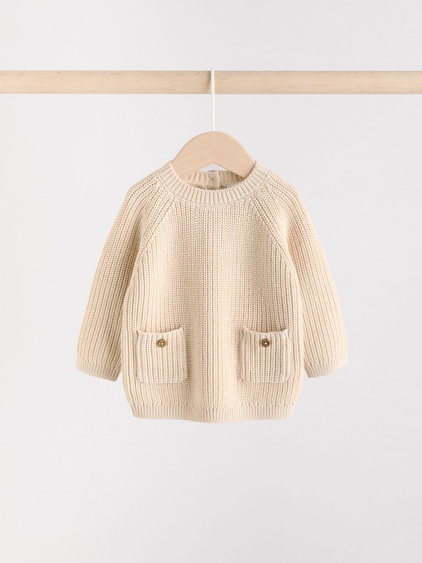 Neutral Stripe Baby Knitted Jumper and Leggings Set (0mths-2yrs) image 5