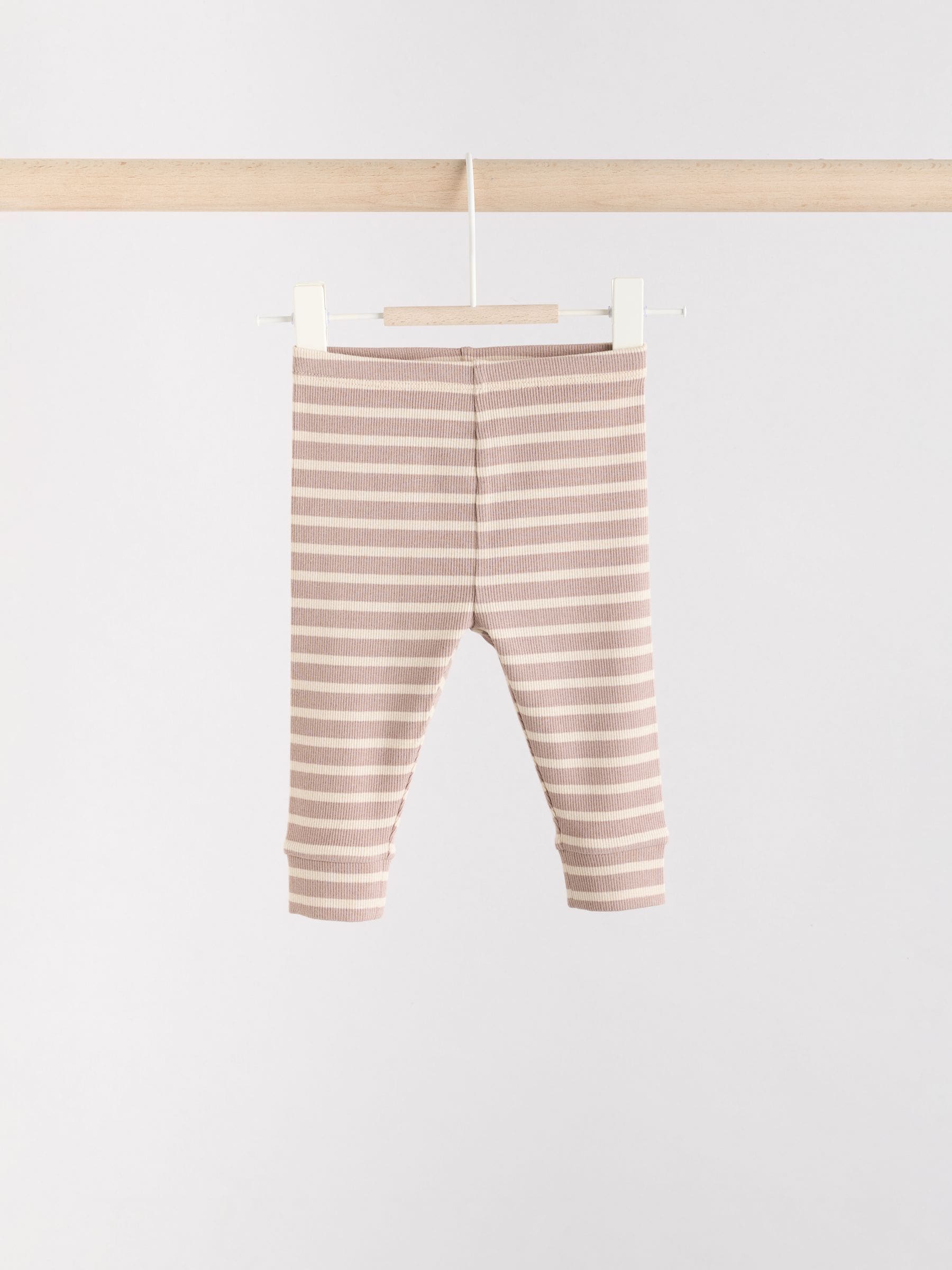 Neutral Stripe Baby Knitted Jumper and Leggings Set (0mths-2yrs) image 6