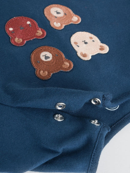 Navy/Brown Bear Tops and Leggings 6 Piece Baby Set (0mths-3yrs) image 7