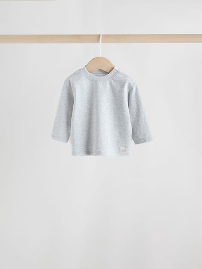 Blue Baby Long Sleeve T-Shirts 4 Pack (0mths-2yrs) image 4