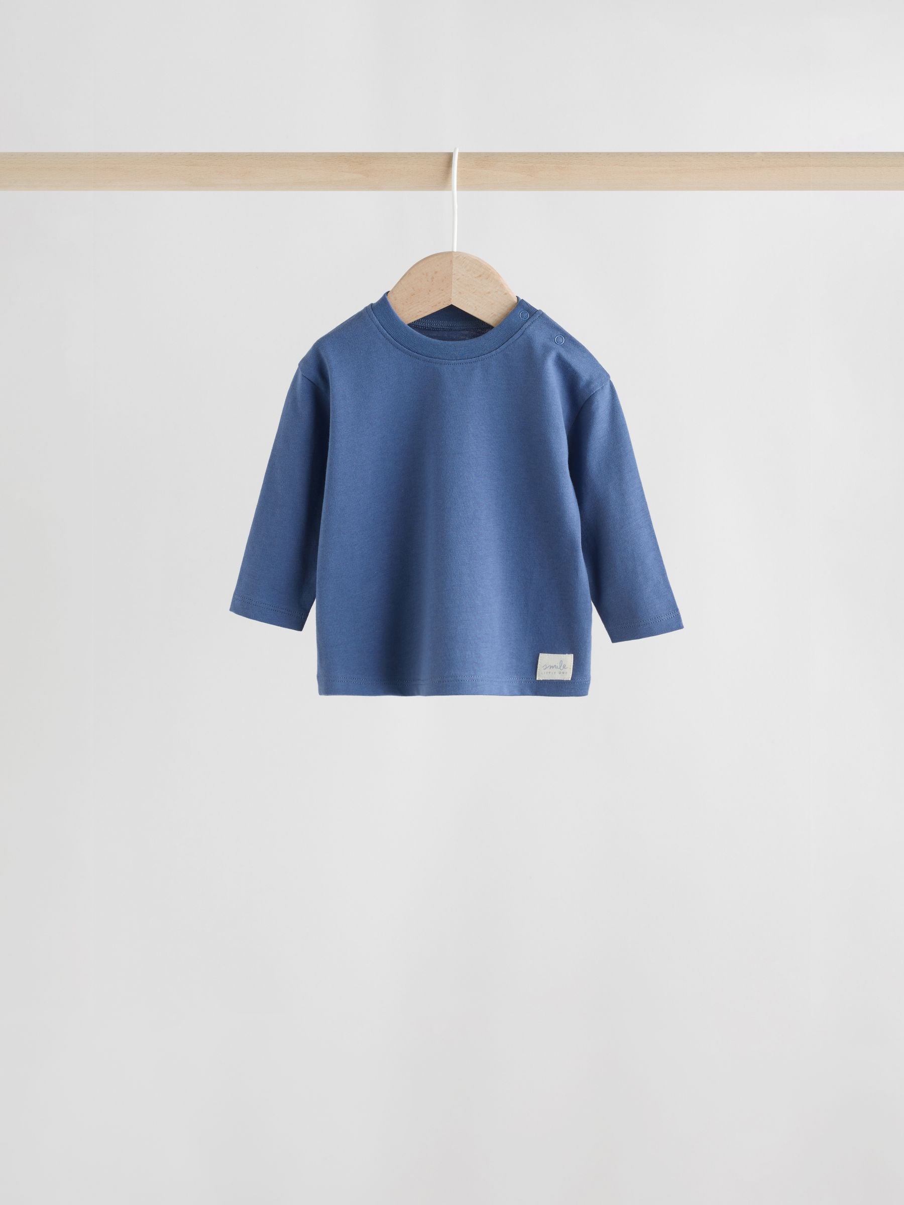 Blue Baby Long Sleeve T-Shirts 4 Pack (0mths-2yrs) image 5