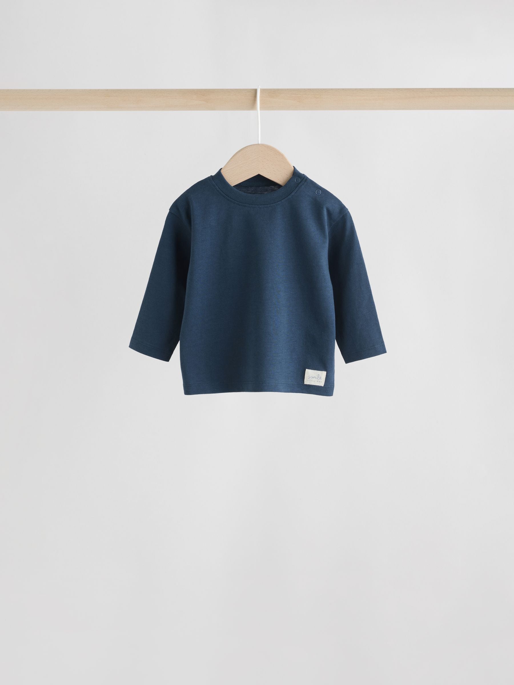 Blue Baby Long Sleeve T-Shirts 4 Pack (0mths-2yrs) image 6