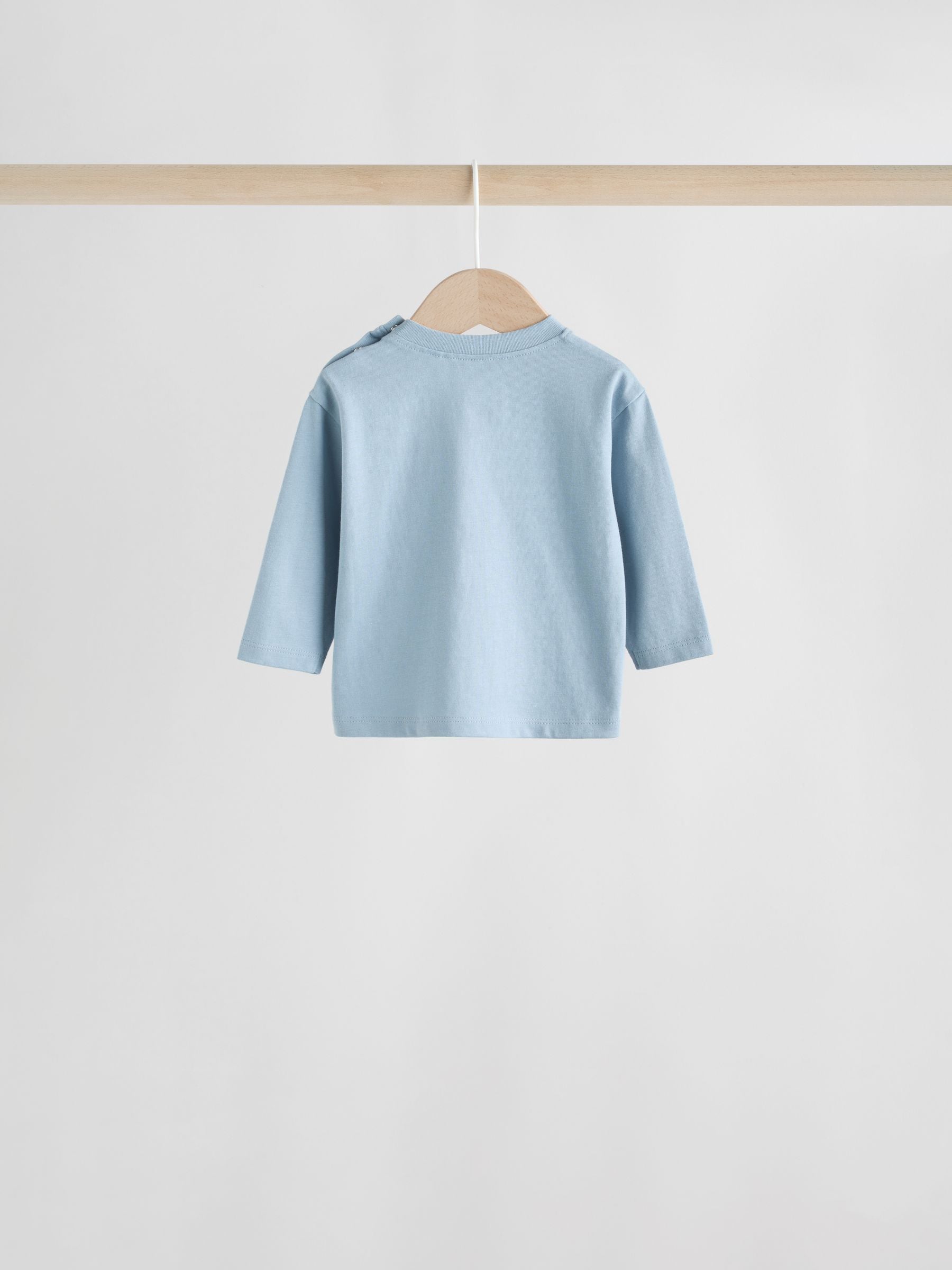 Blue Baby Long Sleeve T-Shirts 4 Pack (0mths-2yrs) image 7