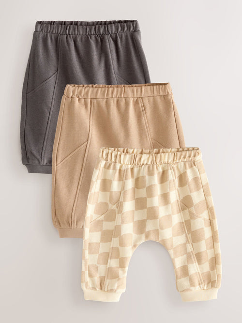 Mono Checkerboard Joggers Baby 3 Pack (0mths-2yrs) image 1
