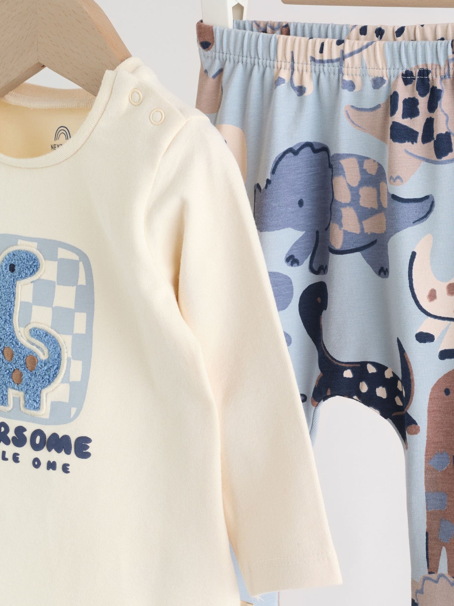 Blue Dinosaur Baby Top and Leggings Set 2 Piece (0mths-3yrs) image 7