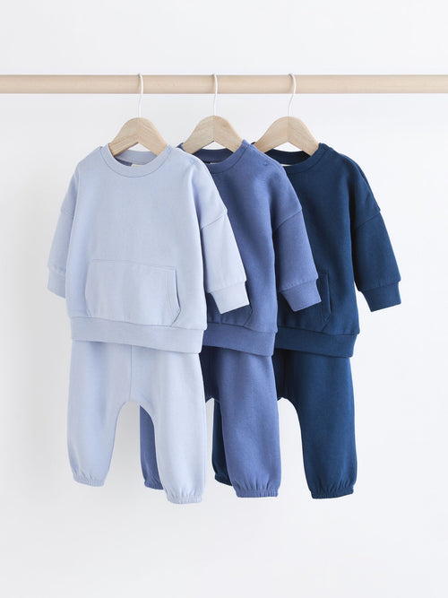 Dsiney Kidz - Blue Baby Sweatshirt and Joggers Set 6 Piece (0mths-3yrs) image 1