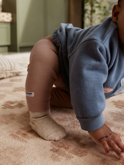 Blue Dino Baby Sweatshirt and Leggings Set (0mths-3yrs) image 6