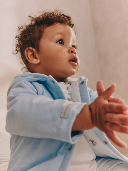 Dsiney Kidz - Blue Bear Baby Jersey Jacket, Bodysuit and Leggings 3 Piece Set (0mths-2yrs) image 3