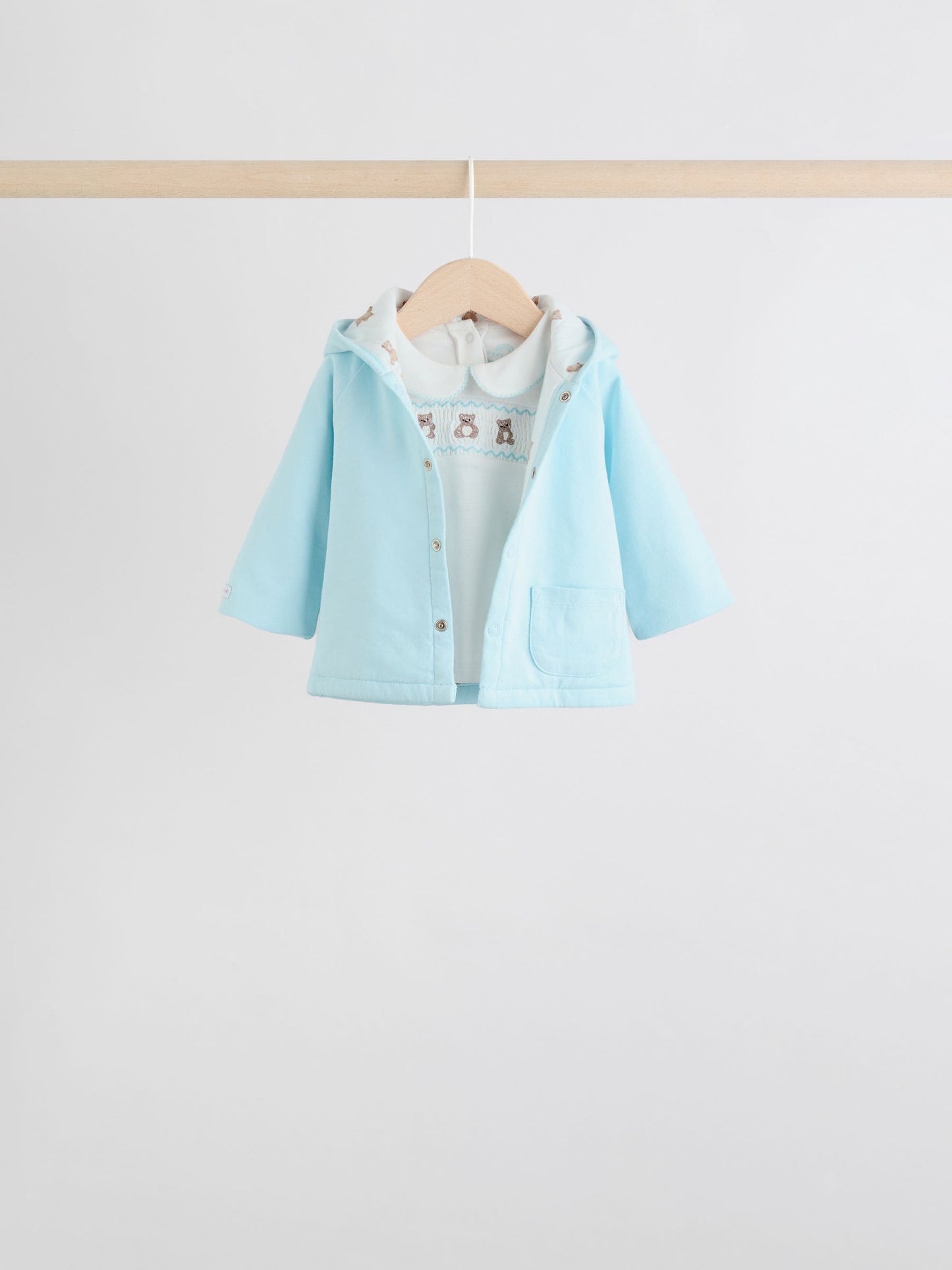 Dsiney Kidz - Blue Bear Baby Jersey Jacket, Bodysuit and Leggings 3 Piece Set (0mths-2yrs) image 5