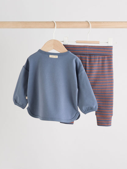 Blue Woodland Baby Top and Leggings Set 2 Piece (0mths-3yrs) image 4